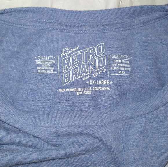 Retro Brands Has anyone seen my contractor T shirt blue in color Size XX-Large - Picture 5 of 5